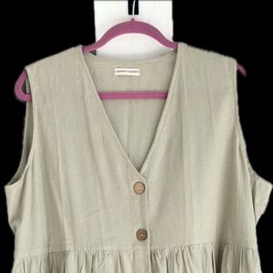 Hridhan Linen Dress New Size X-Large